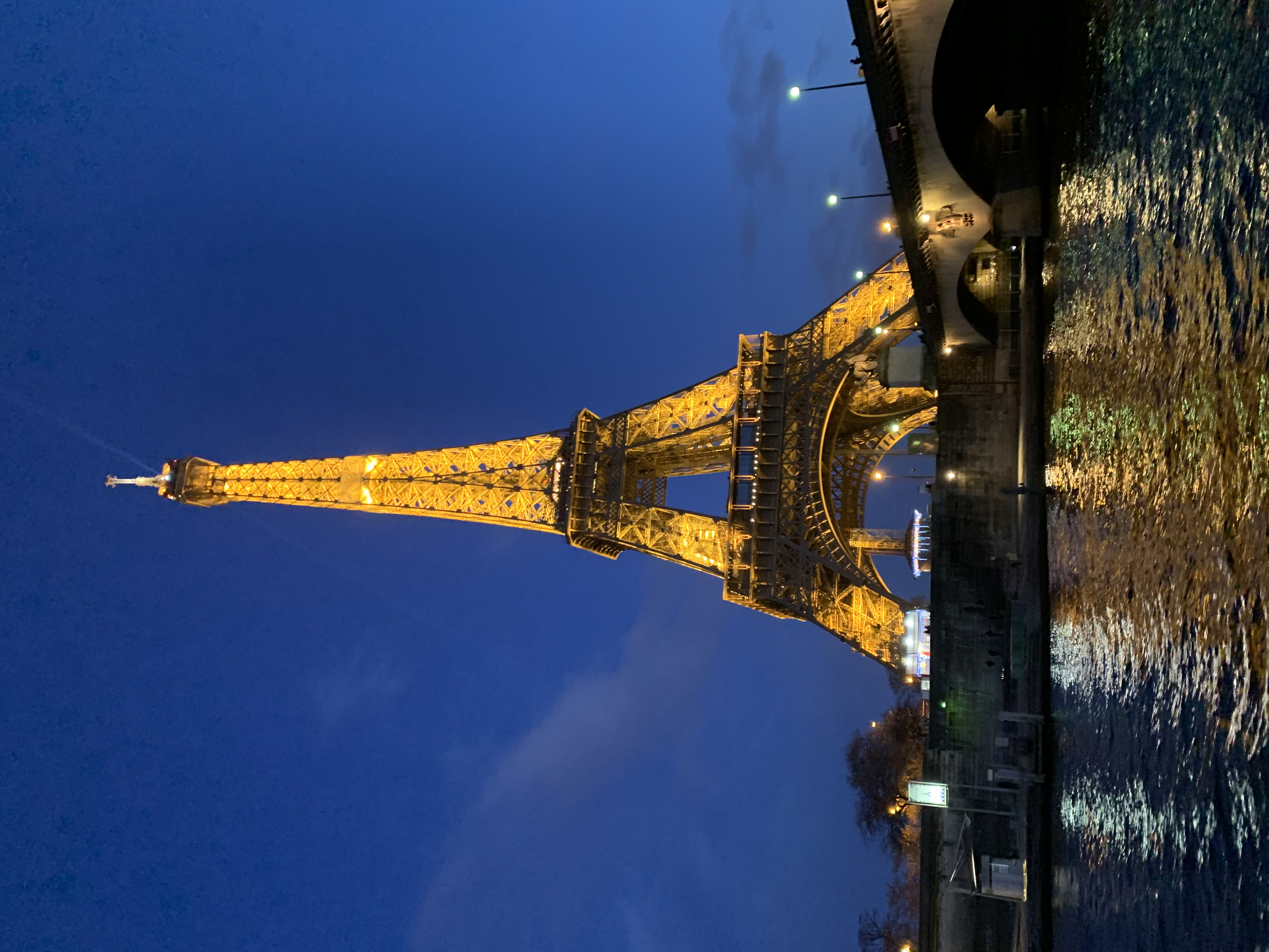 Eiffel Tower in December